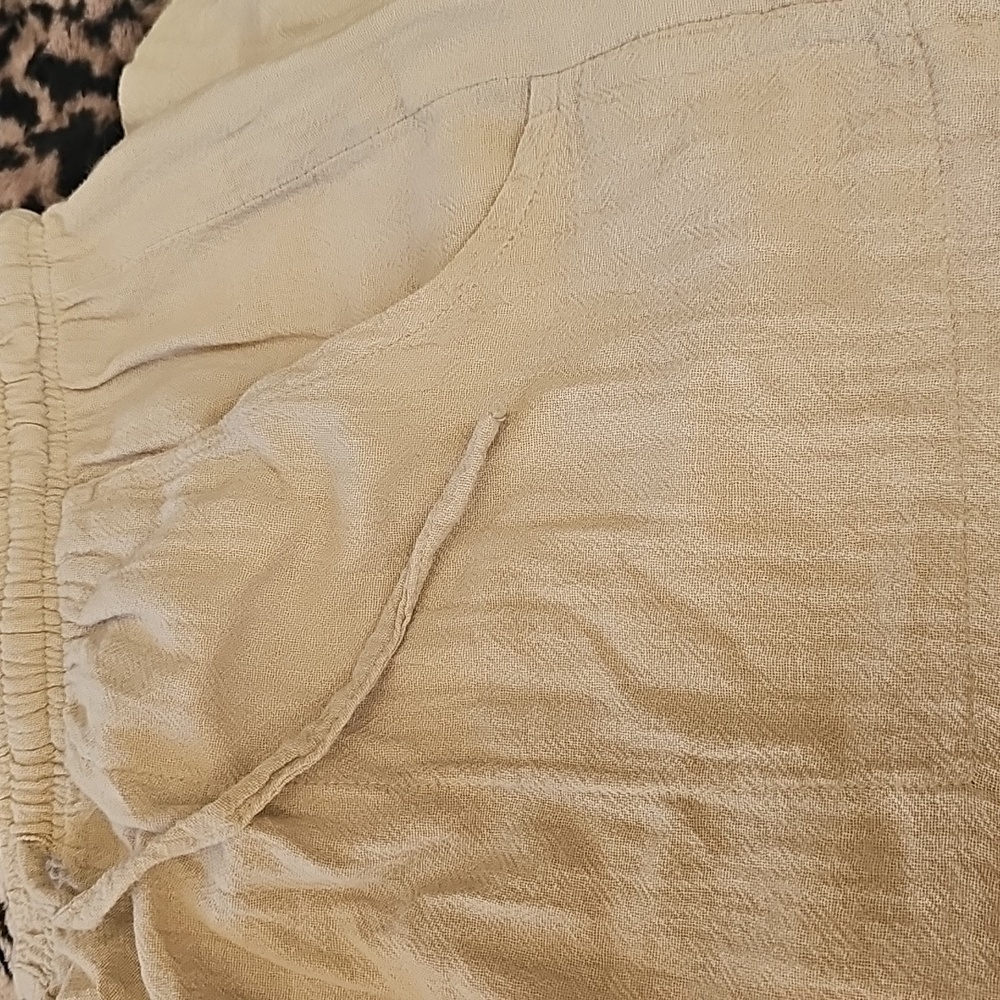 Beige Drawstring Pants - image 4